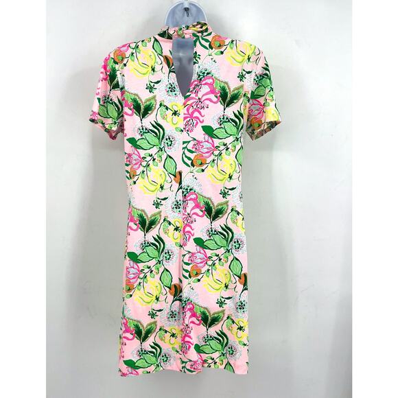 LILLY PULITZER Halle Short Sleeve Dress Medium Via Amore Spritzer Tropical NWOT - Picture 8 of 13